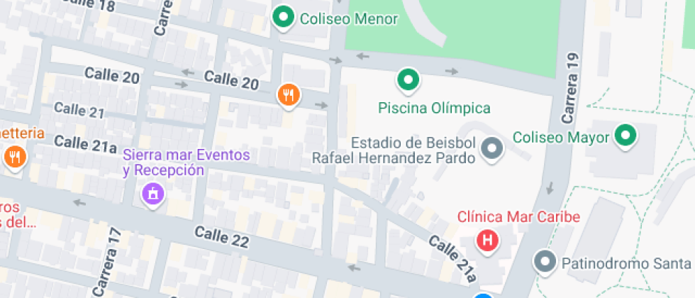 Mapa: Carrera 18 18111, Santa Marta, Magdalena