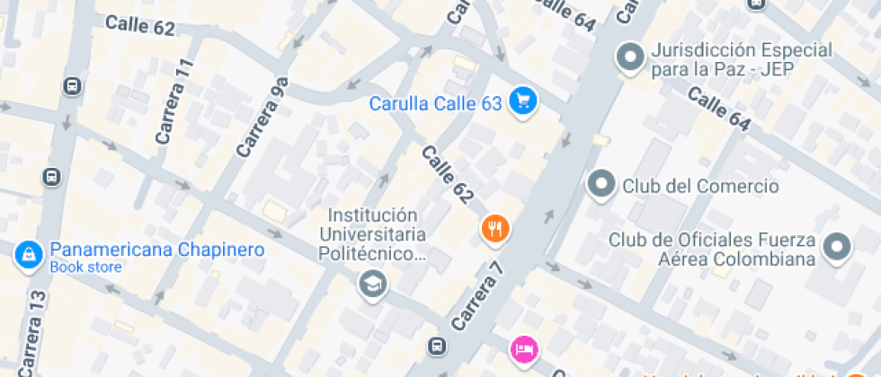 Mapa: Calle 62 7-63, Bogotá, Bogotá