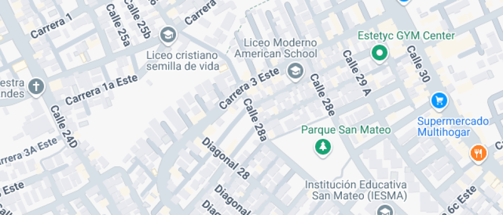 Mapa: Carrera 3A Este, Soacha, Cundinamarca