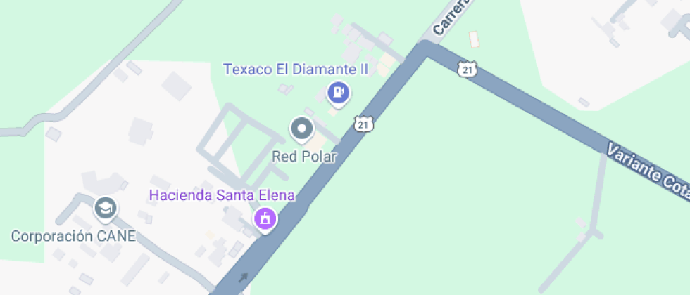 Mapa: Vía Siberia, Tenjo, Cundinamarca