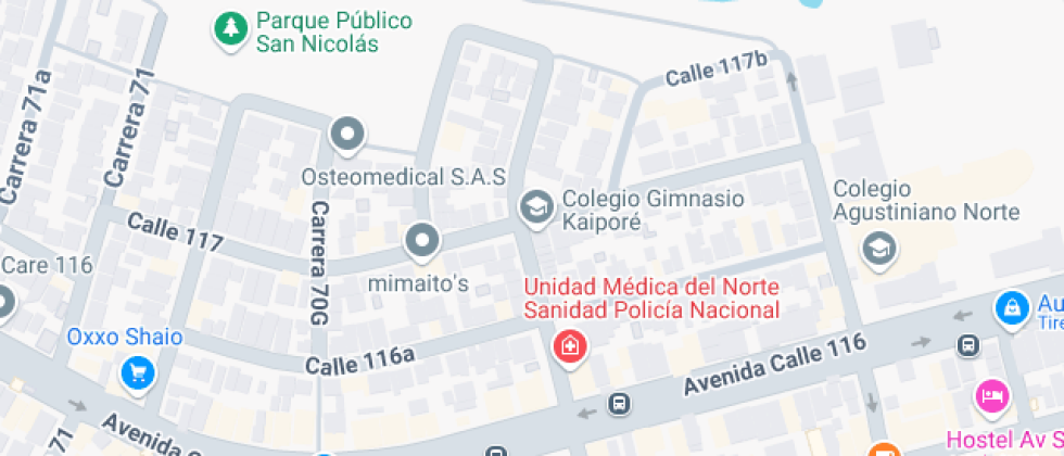 Mapa: Calle 117 70c-98, Bogotá, Bogotá