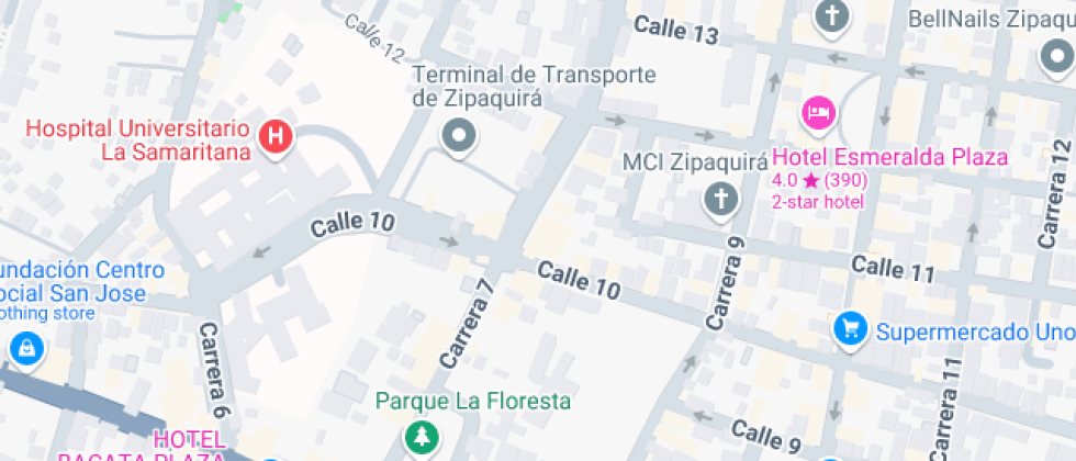 Mapa: Carrera 7 1022, Zipaquira, Cundinamarca