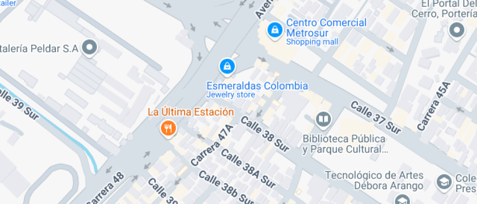 Mapa: Calle 38 Sur 47 A 06, Envigado, Antioquia