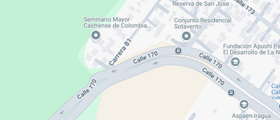 Mapa: Ac 170 76 55, Bogotá, Bogotá
