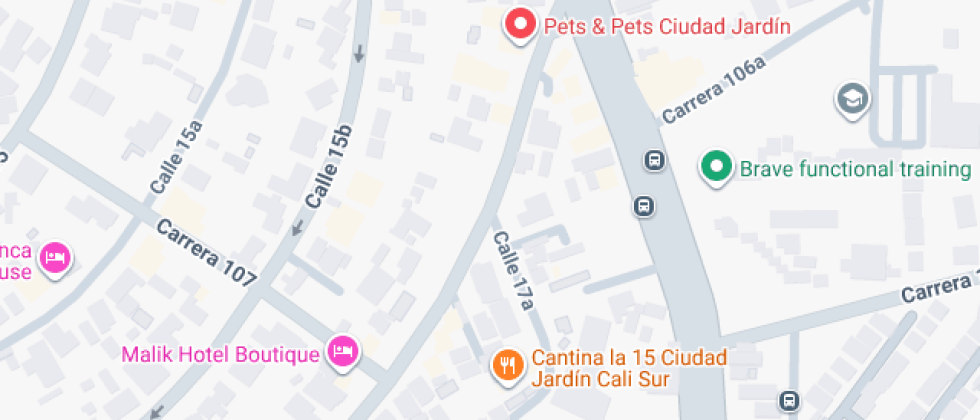 Mapa: Calle 17a 1060, Cali, Valle del Cauca