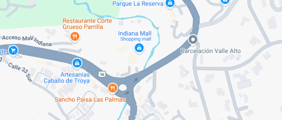 Mapa: Alto Las Palmas, Retiro, Antioquia