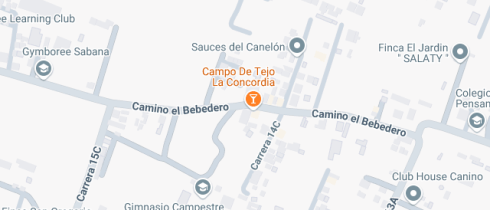 Mapa: Camino el Bebedero, Cajicá, Cundinamarca