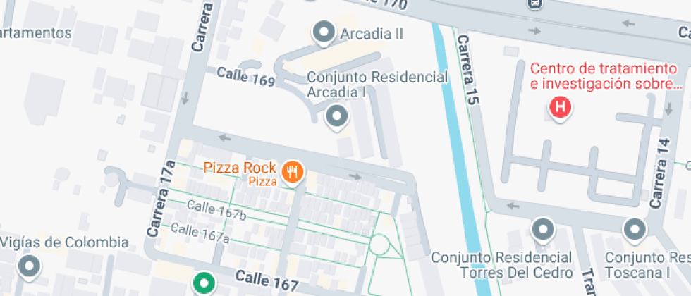 Mapa: Calle 170 # 15-68, Bogotá, Bogotá DC