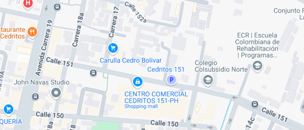 Mapa: Calle 151 1640, Bogotá, Bogotá