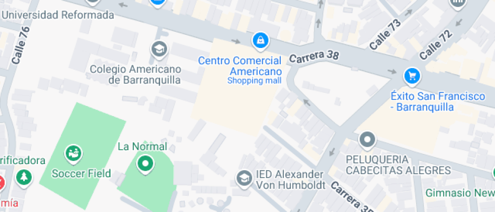 Mapa: Carrera 38 74-179, Barranquilla, Atlántico