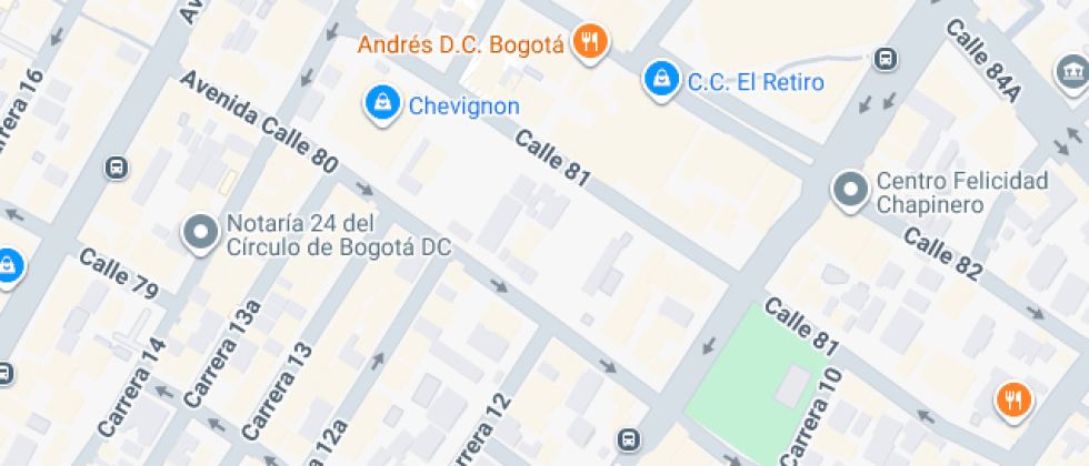 Mapa: Calle 81 11-71, Chapinero, Cundinamarca