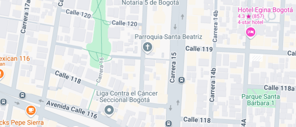 Mapa: Calle 119 15-59, Bogotá, Bogotá