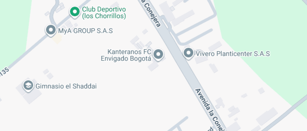 Mapa: Avenida la Conejera 6 suba -cota, Cota, Cundinamarca